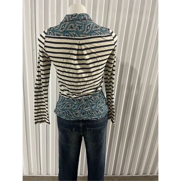 Anthropologie postmark paisley button down top size xs - Picture 2 of 3